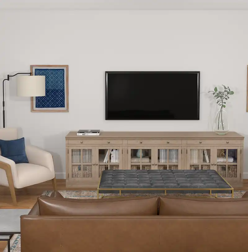 Modern Living Room Design by Havenly Interior Designer Chelsey
