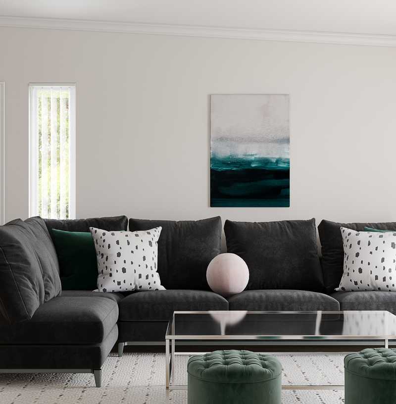 Modern, Minimal Living Room Design by Havenly Interior Designer Susannah