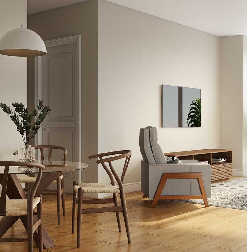 Midcentury Modern Living Room Design by Havenly Interior Designer Ellis