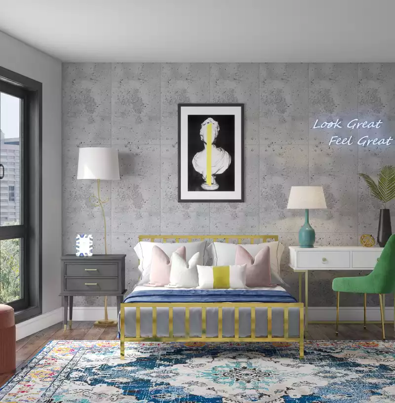 Modern, Glam Bedroom Design by Havenly Interior Designer Dani