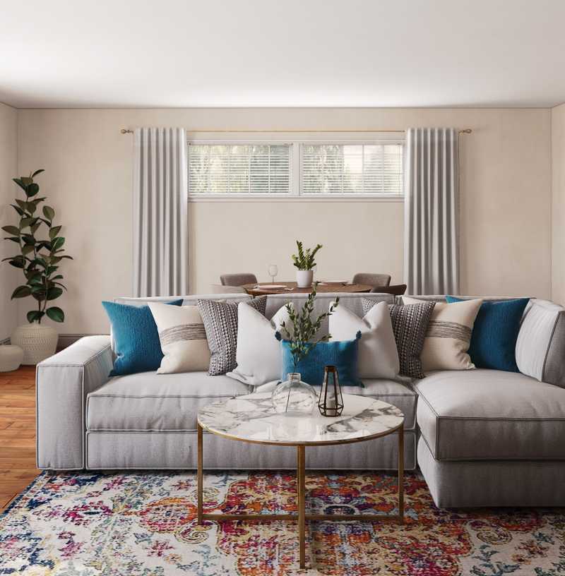 Contemporary, Modern Living Room Design by Havenly Interior Designer Laura