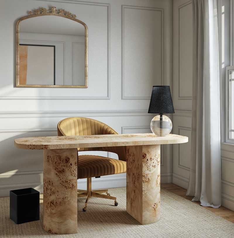 Modern, Vintage, Minimal, Scandinavian Office Design by Havenly Interior Designer Megan