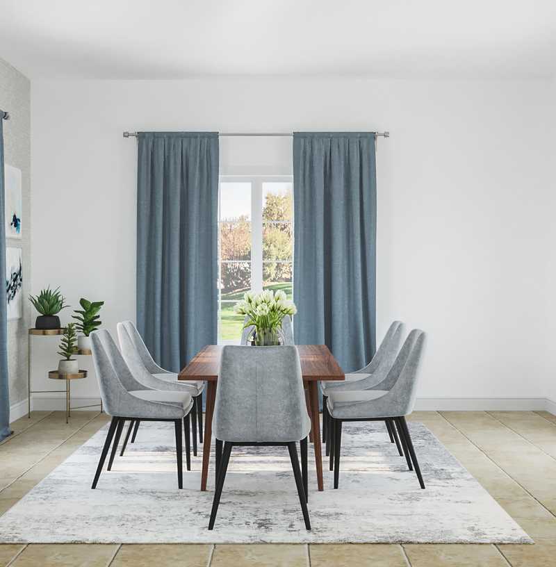 Modern, Glam, Midcentury Modern, Minimal Dining Room Design by Havenly Interior Designer Aubrey