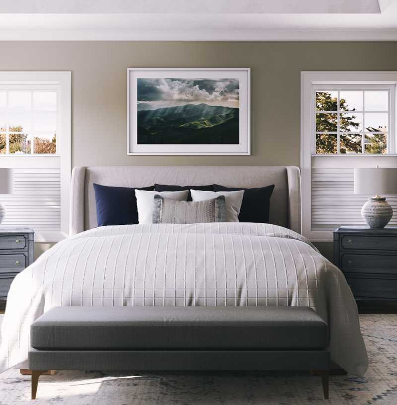 Classic, Transitional Bedroom Design by Havenly Interior Designer Kristine