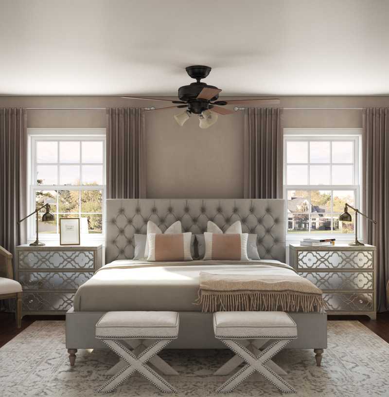 Classic, Glam Bedroom Design by Havenly Interior Designer Allison