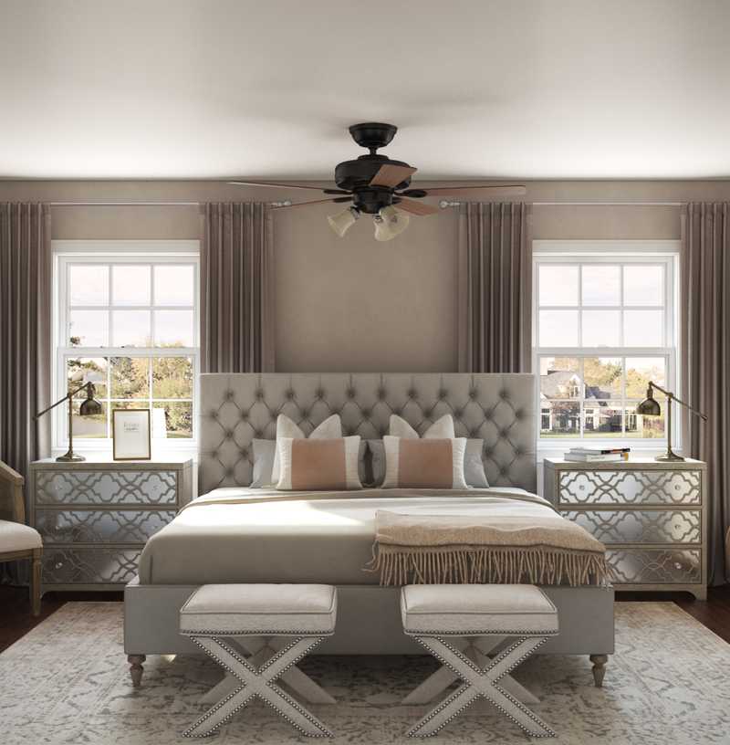 Classic, Glam Bedroom Design by Havenly Interior Designer Allison