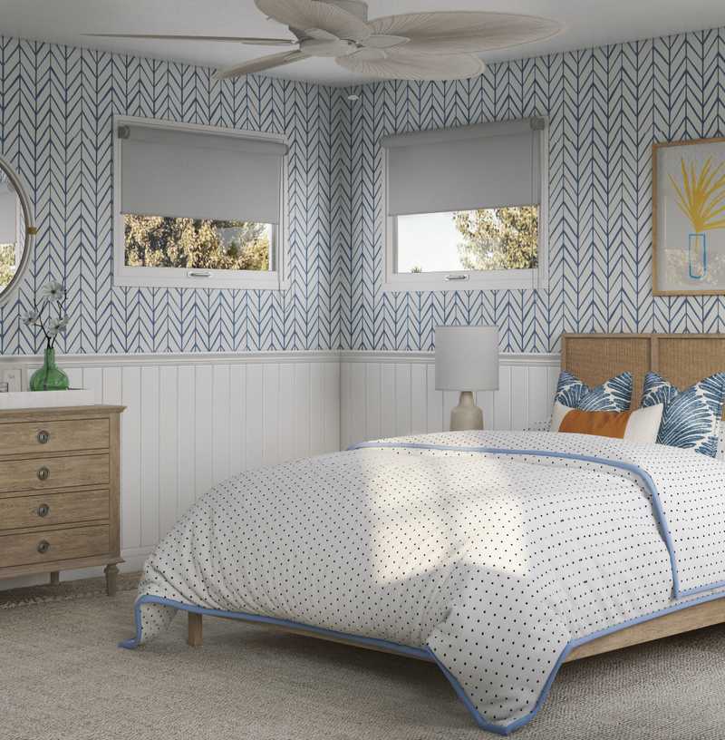 Classic, Coastal Bedroom Design by Havenly Interior Designer Yoseika