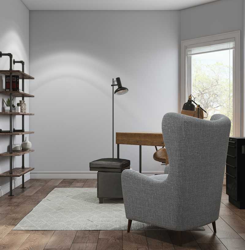 Industrial Office Design by Havenly Interior Designer Juliana