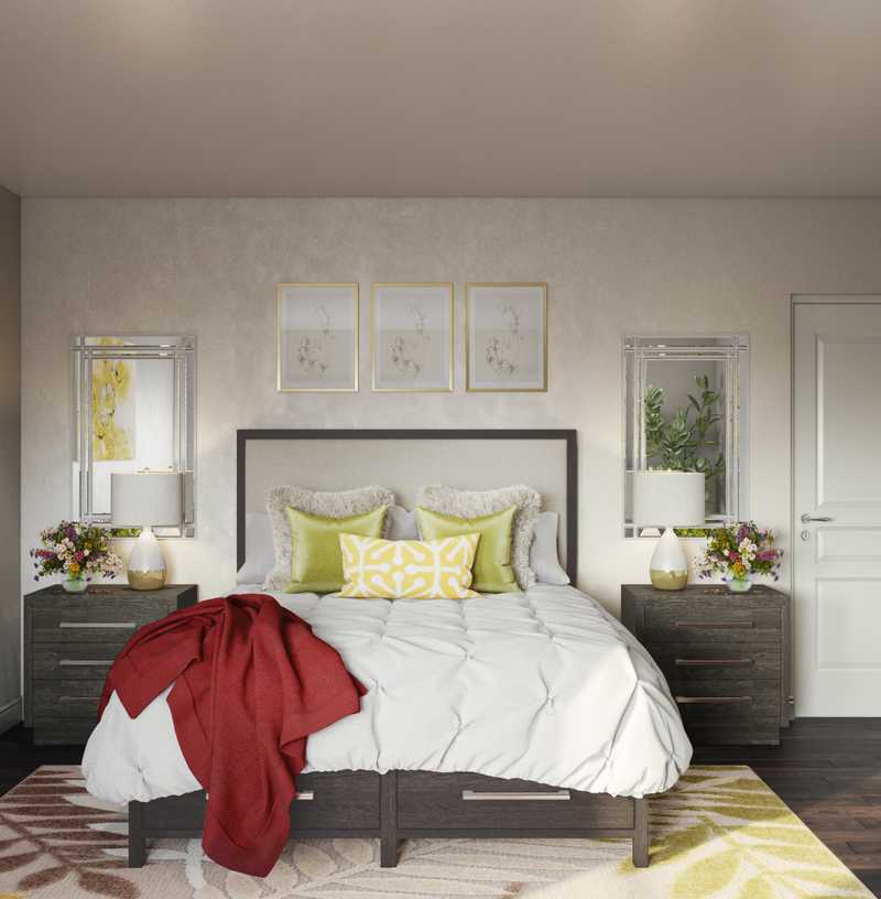 Classic, Glam, Minimal Bedroom Design by Havenly Interior Designer Kristy