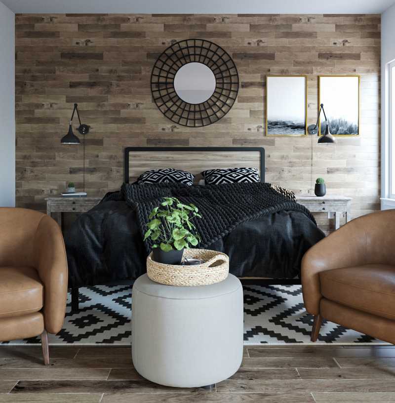 Industrial, Farmhouse Bedroom Design by Havenly Interior Designer Carly