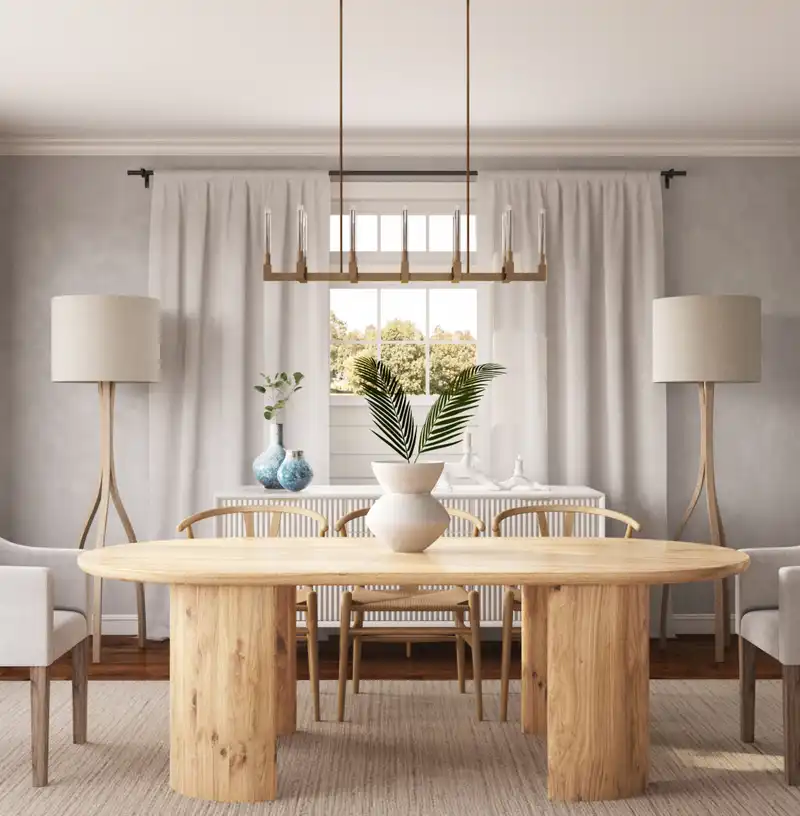 Contemporary, Midcentury Modern, Scandinavian Dining Room Design by Havenly Interior Designer Amanda