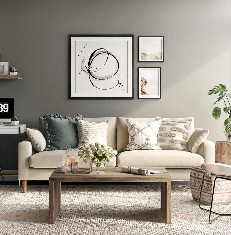 Scandinavian Living Room Design by Havenly Interior Designer Fendy