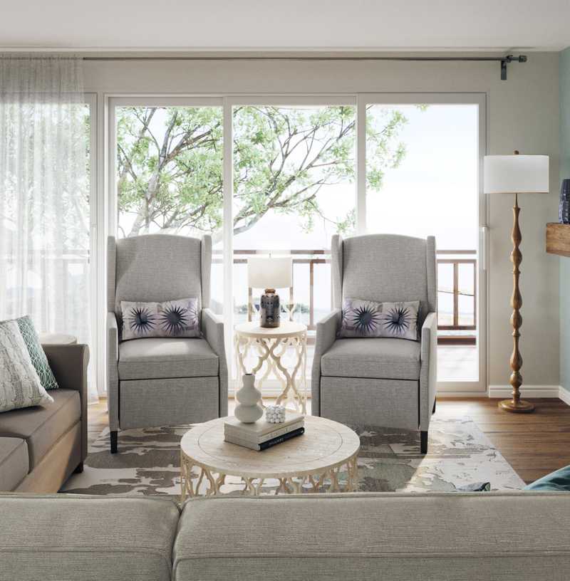 Farmhouse, Rustic Living Room Design by Havenly Interior Designer Austin