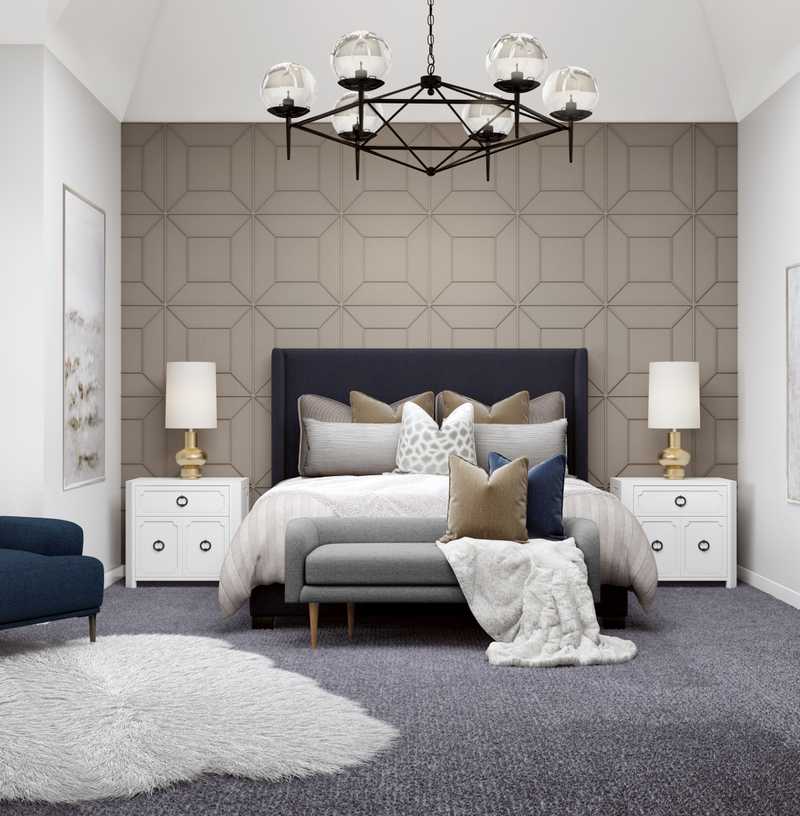 Modern, Glam Bedroom Design by Havenly Interior Designer Paulina