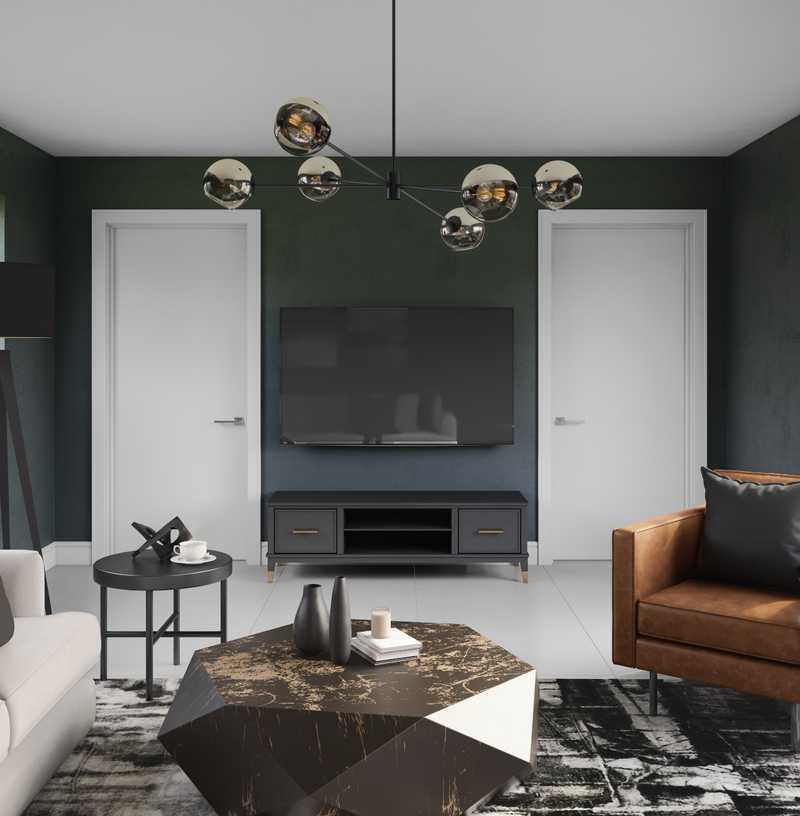 Contemporary, Modern Living Room Design by Havenly Interior Designer Anny