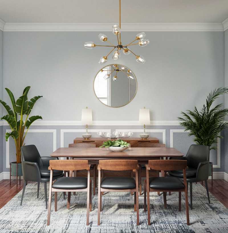 Contemporary, Modern, Midcentury Modern Dining Room Design by Havenly Interior Designer Fendy