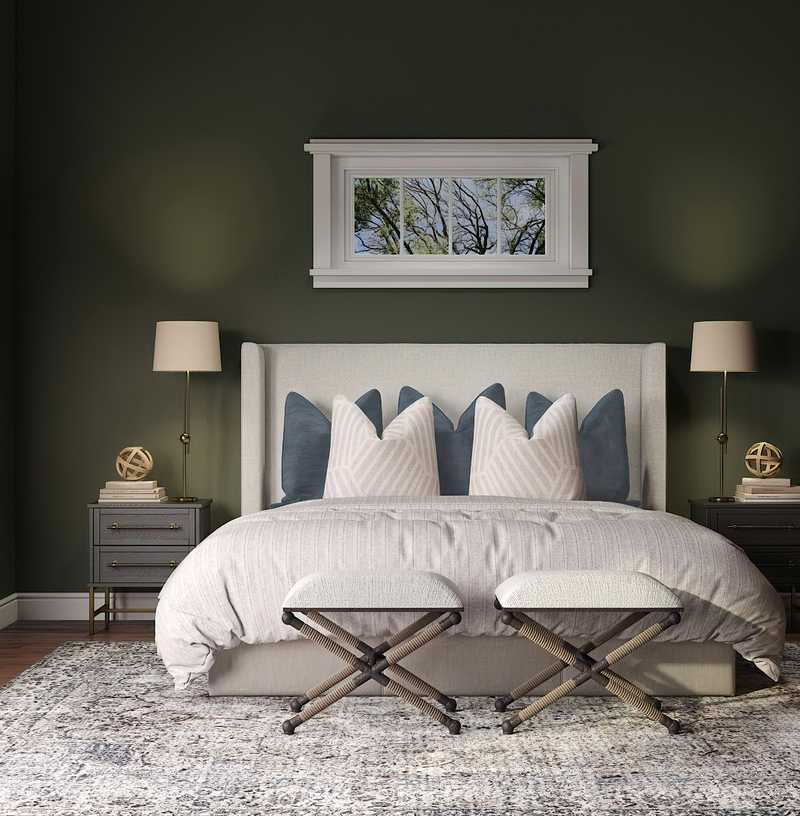 Bohemian, Midcentury Modern Bedroom Design by Havenly Interior Designer Taylor