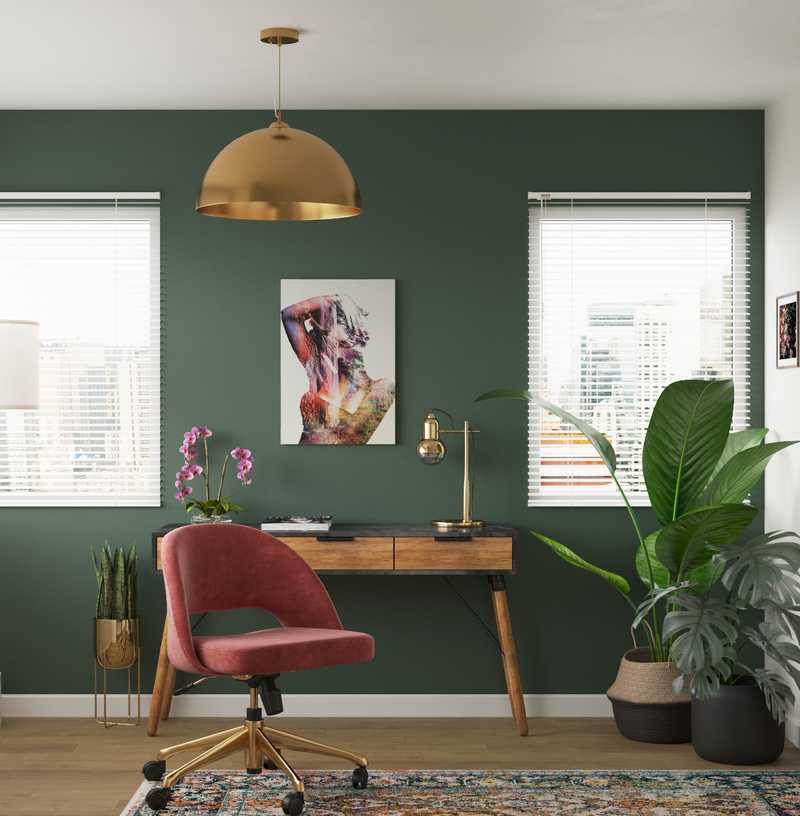 Eclectic Office Design by Havenly Interior Designer Rachel