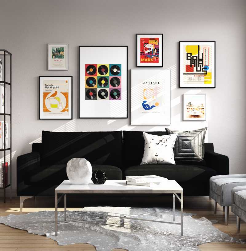 Contemporary Living Room Design by Havenly Interior Designer Kheirieh