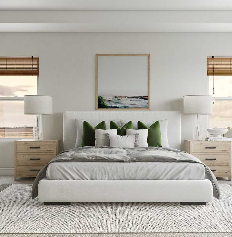 Bohemian, Coastal, Scandinavian Bedroom Design by Havenly Interior Designer Nicole