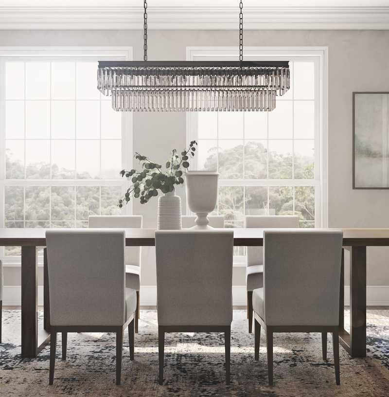 Transitional Dining Room Design by Havenly Interior Designer Brittani
