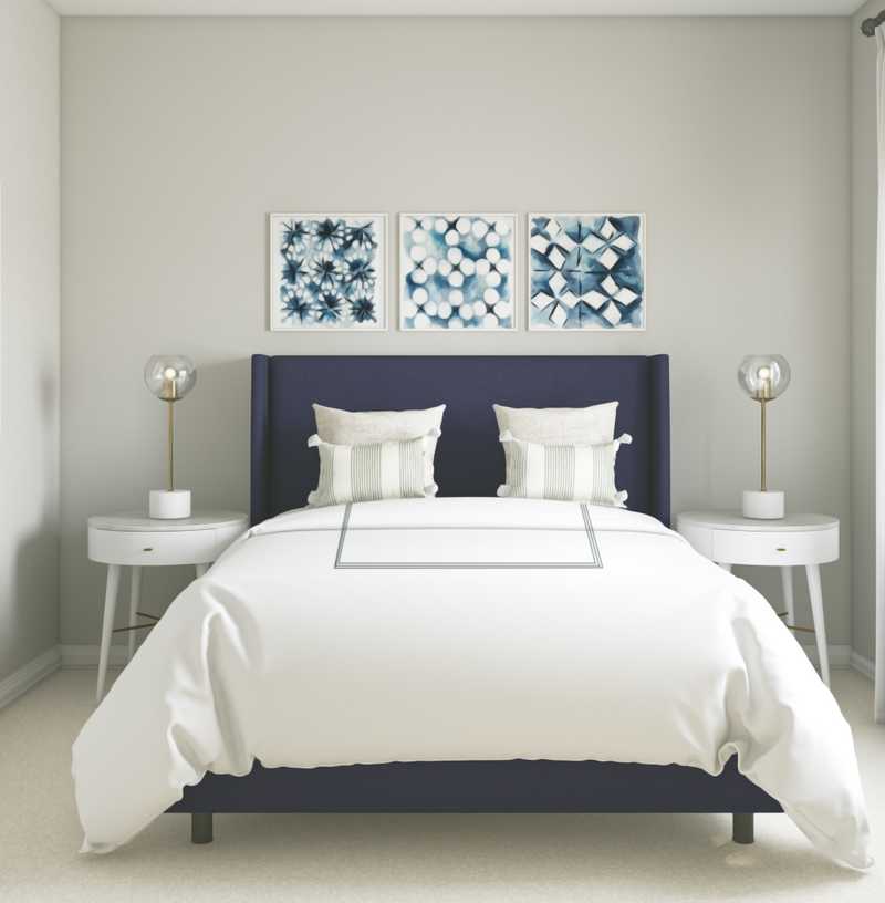 Modern, Minimal Bedroom Design by Havenly Interior Designer Isaac