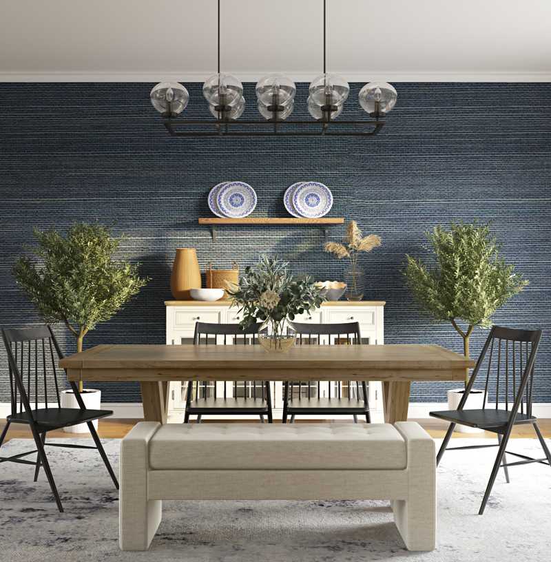 Modern, Coastal Dining Room Design by Havenly Interior Designer Shameika