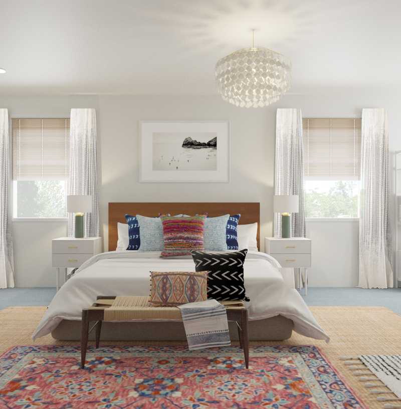 Bohemian Bedroom Design by Havenly Interior Designer Rafaela