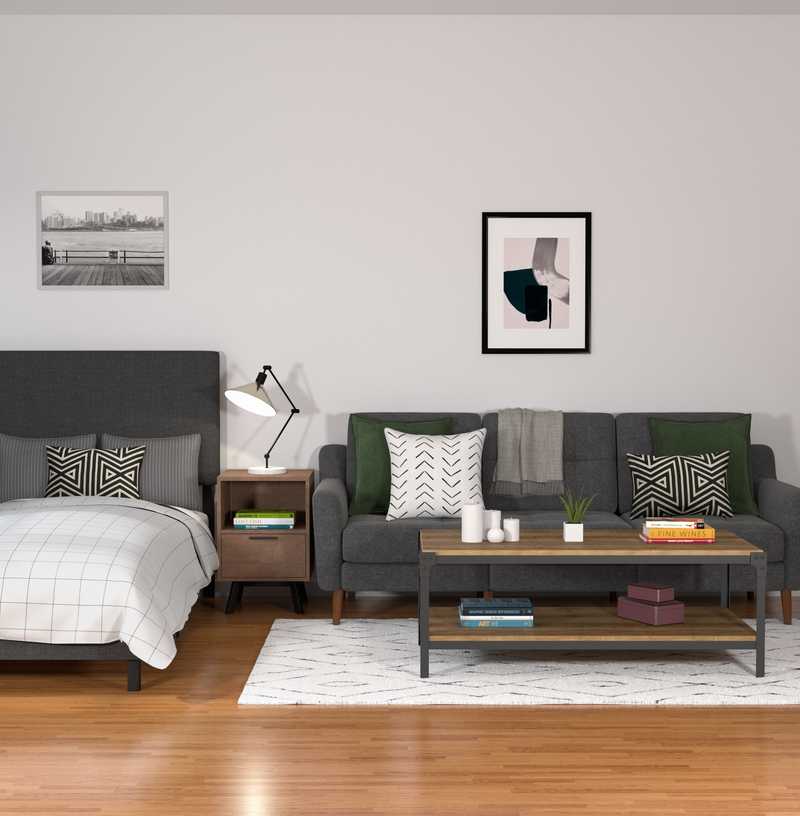 Contemporary, Modern, Rustic Living Room Design by Havenly Interior Designer Brady