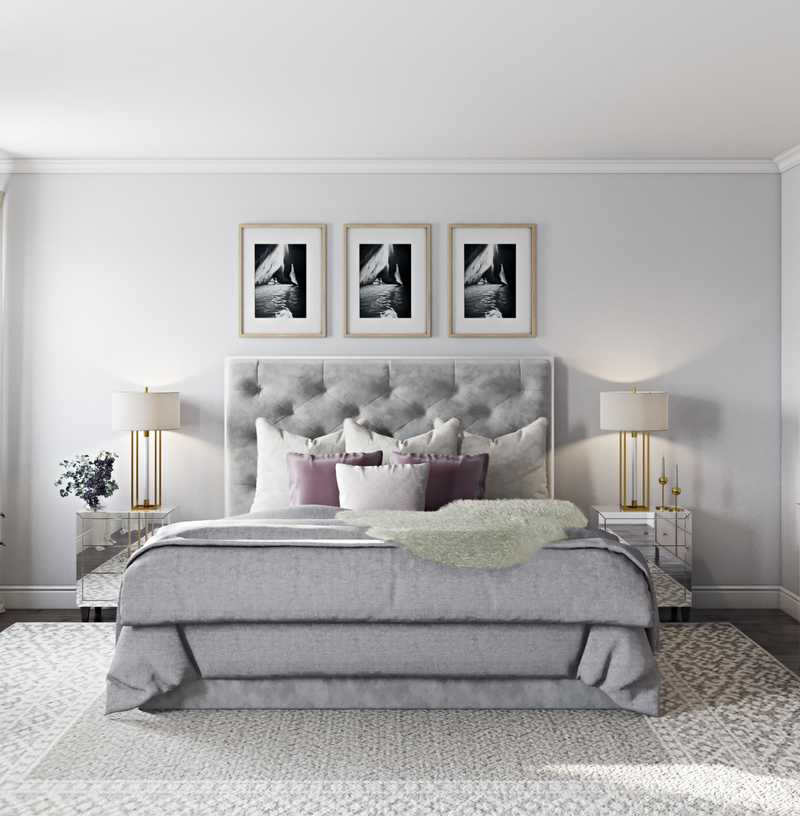 Classic, Glam Bedroom Design by Havenly Interior Designer Kamila
