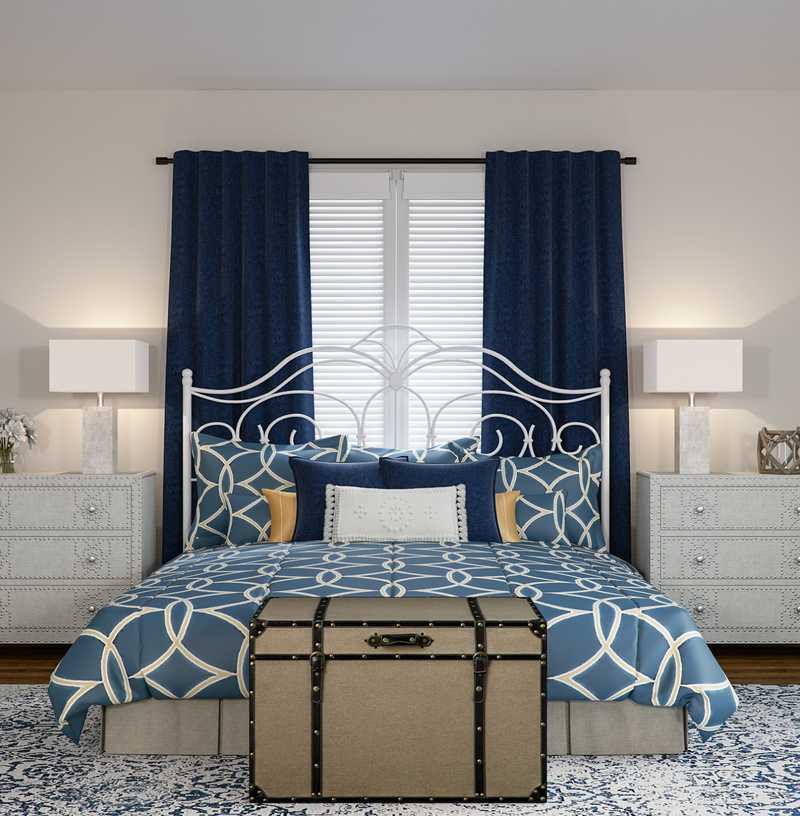 Classic, Coastal Bedroom Design by Havenly Interior Designer Ariel