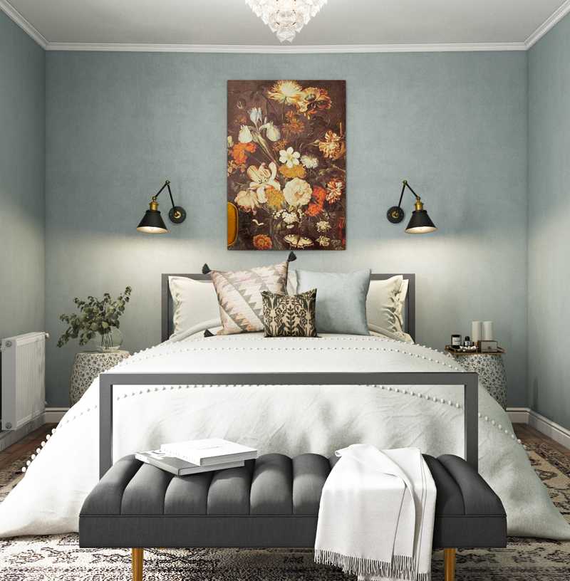 Eclectic, Bohemian Bedroom Design by Havenly Interior Designer Lindsay