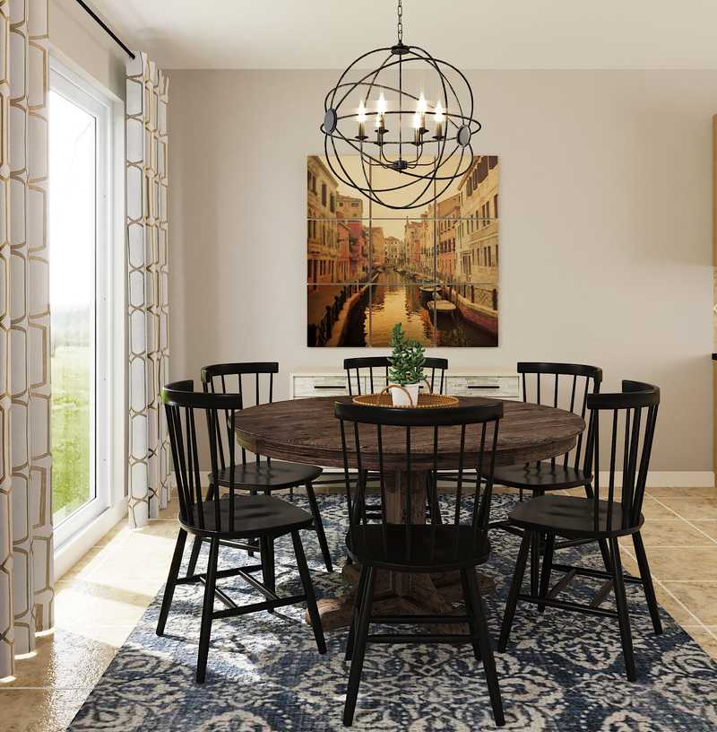 Modern, Transitional, Minimal Dining Room Design by Havenly Interior Designer Jillian