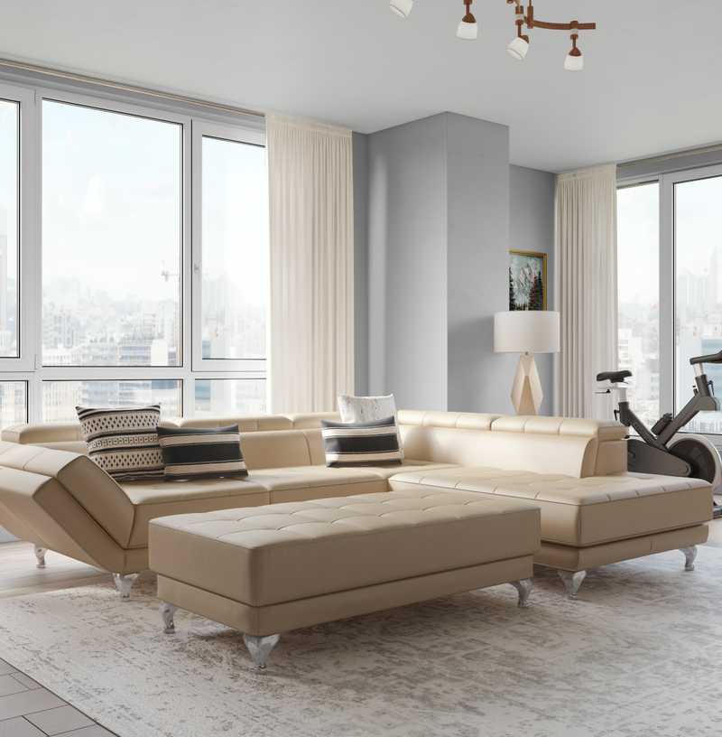 Contemporary, Classic, Transitional Living Room Design by Havenly Interior Designer Anny