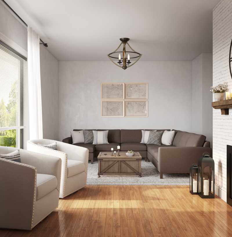 Classic Living Room Design by Havenly Interior Designer Brady