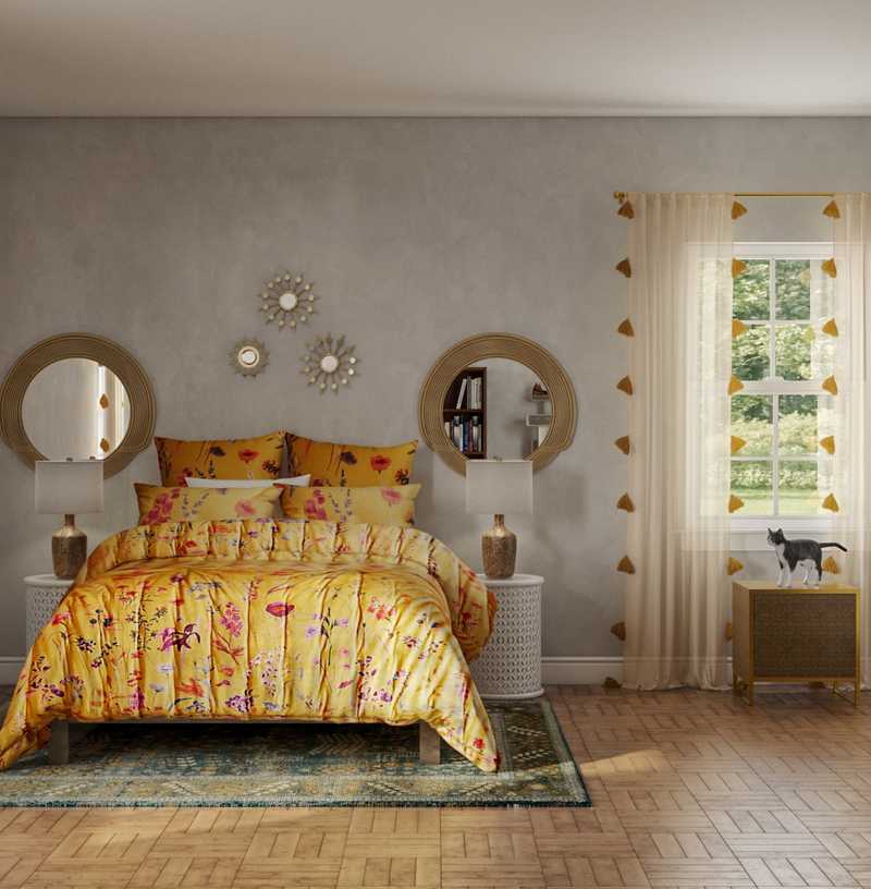 Bohemian Bedroom Design by Havenly Interior Designer Ashlyn