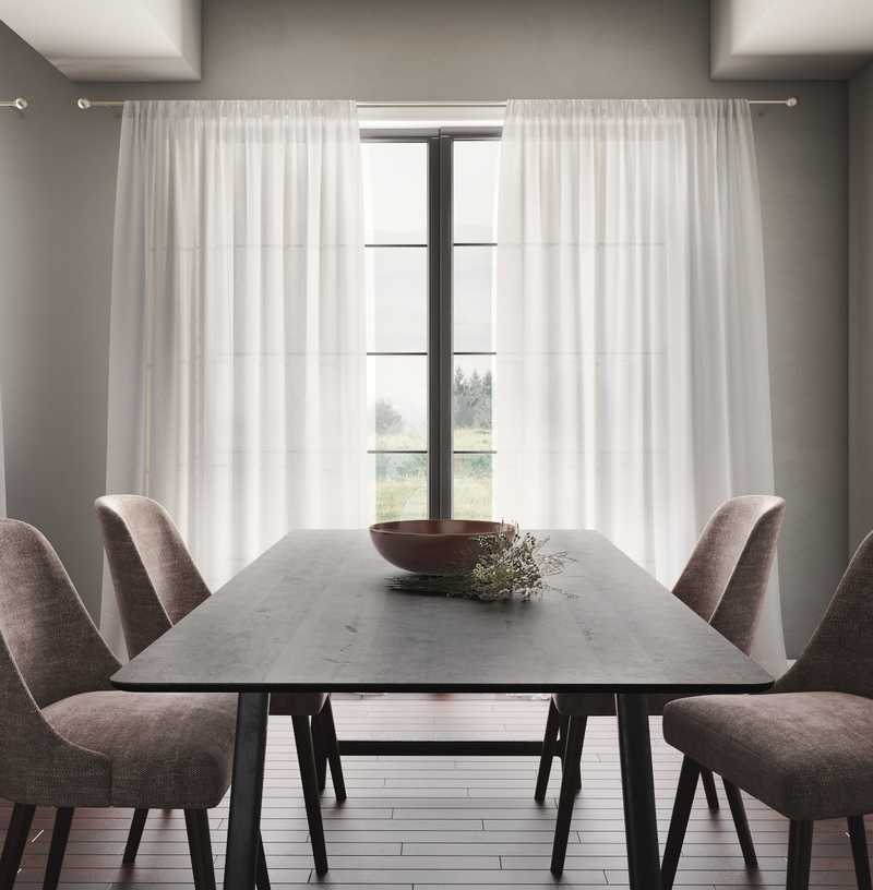 Industrial, Midcentury Modern Living Room Design by Havenly Interior Designer Rebecca