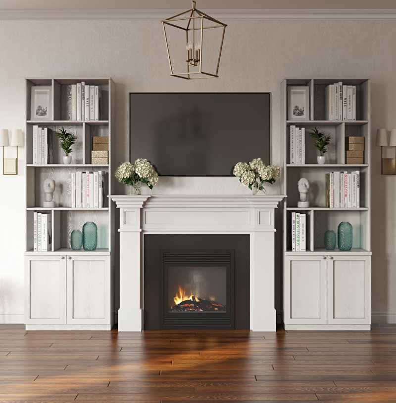 Classic, Farmhouse Living Room Design by Havenly Interior Designer Merna