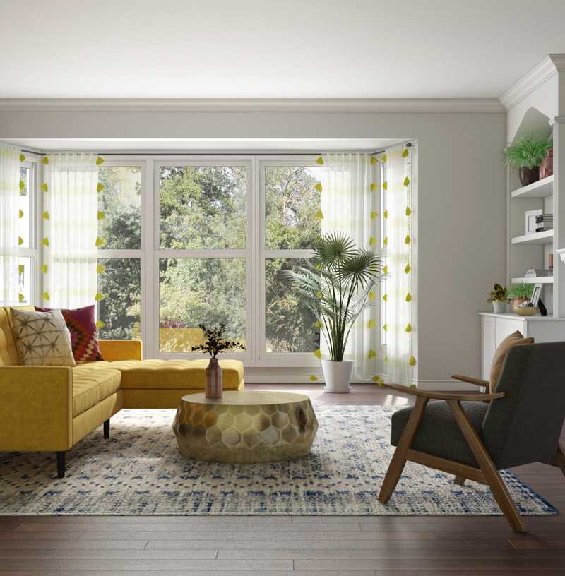 Eclectic, Bohemian, Global Living Room Design by Havenly Interior Designer Paige