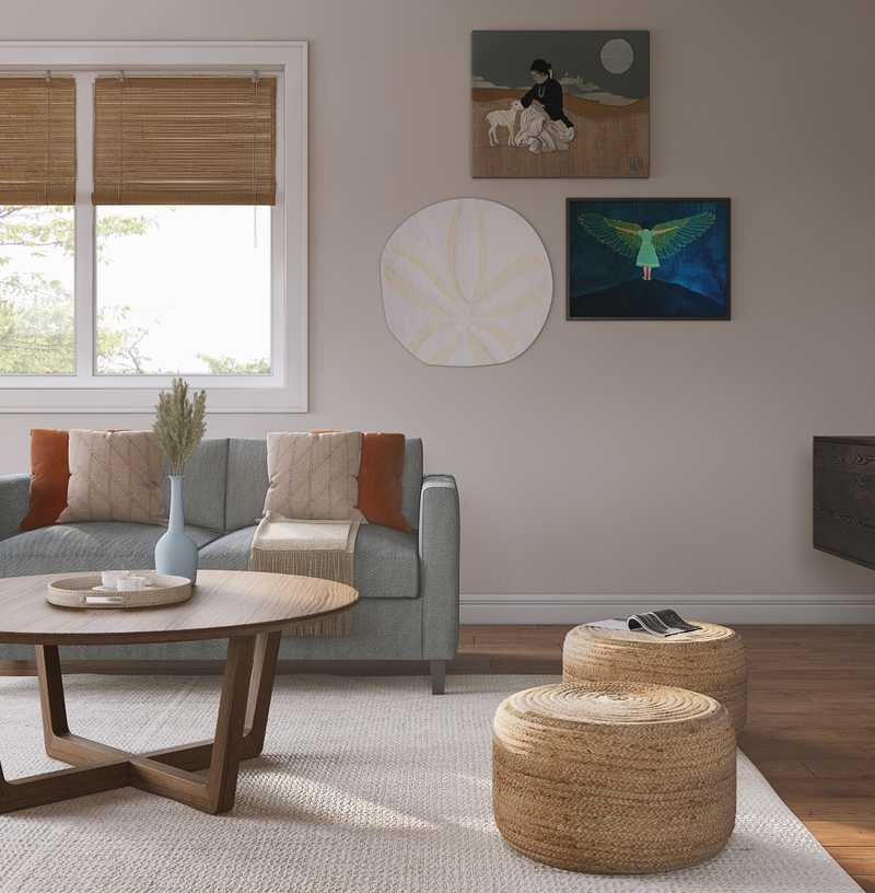 Midcentury Modern, Scandinavian Living Room Design by Havenly Interior Designer Carolyn