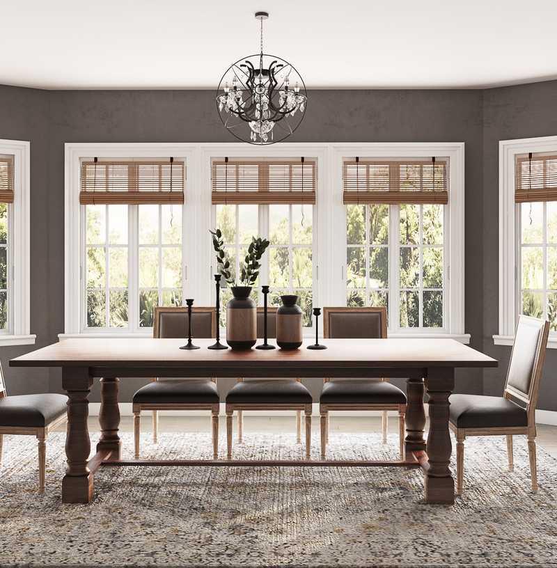 Classic, Farmhouse Dining Room Design by Havenly Interior Designer Tracie