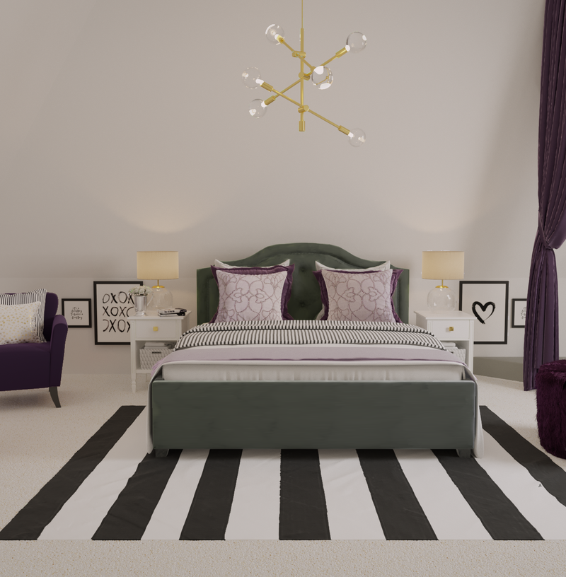 Modern, Glam Bedroom Design by Havenly Interior Designer Maria