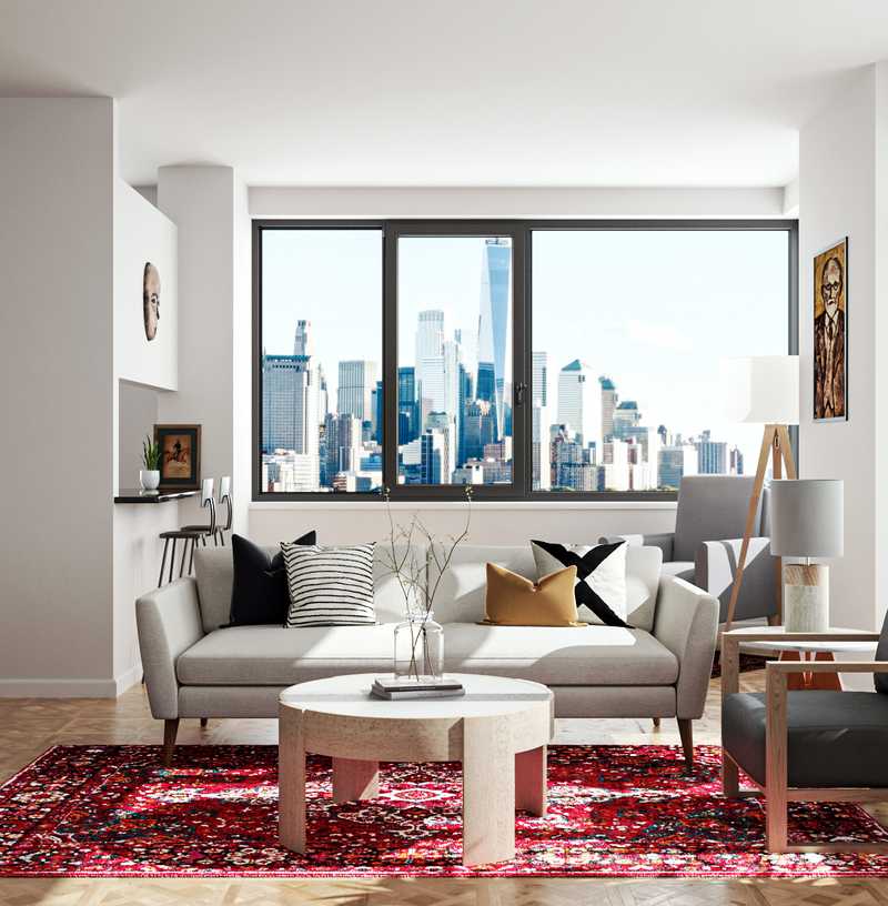Global, Scandinavian Living Room Design by Havenly Interior Designer Gretchen