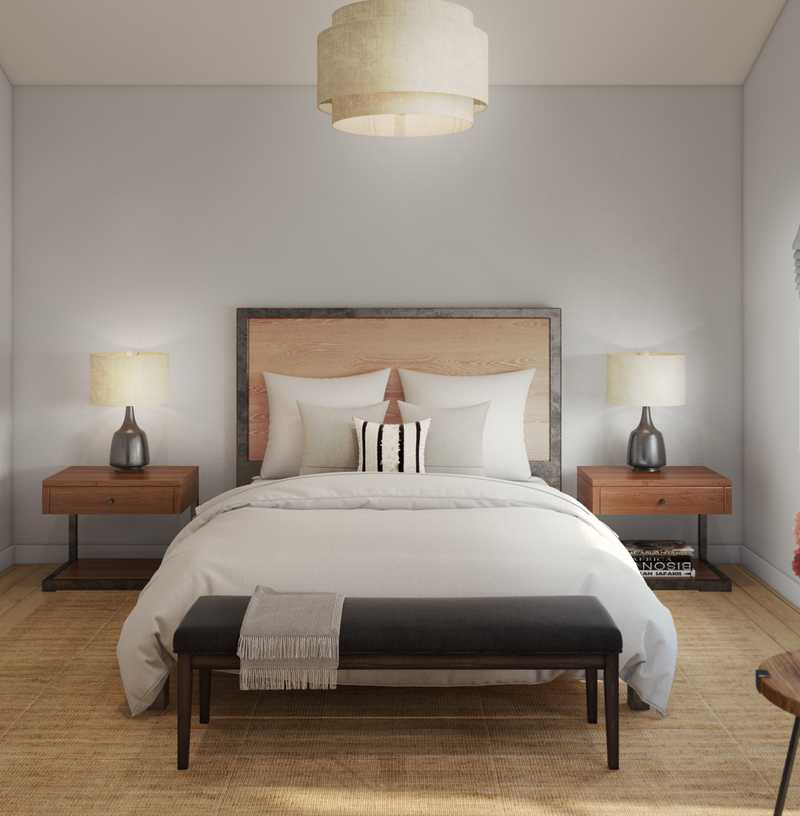 Contemporary, Rustic Bedroom Design by Havenly Interior Designer Brad