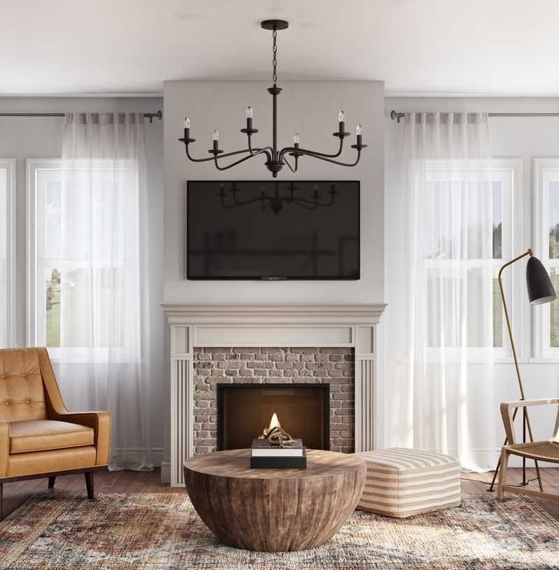 Bohemian, Global Living Room Design by Havenly Interior Designer Emilee