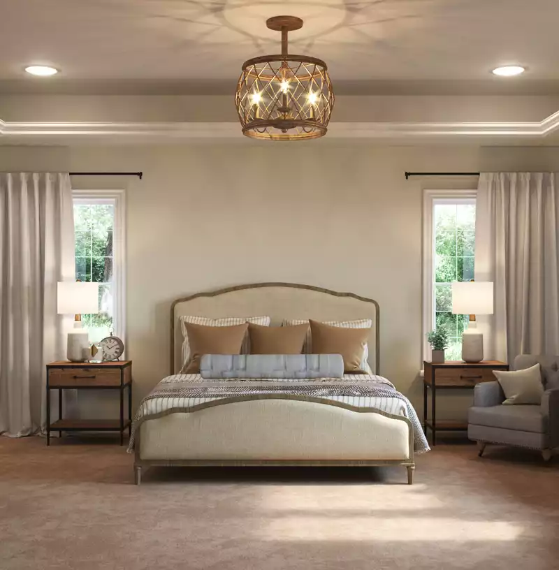 Classic, Farmhouse, Rustic, Transitional Bedroom Design by Havenly Interior Designer Lyndsi