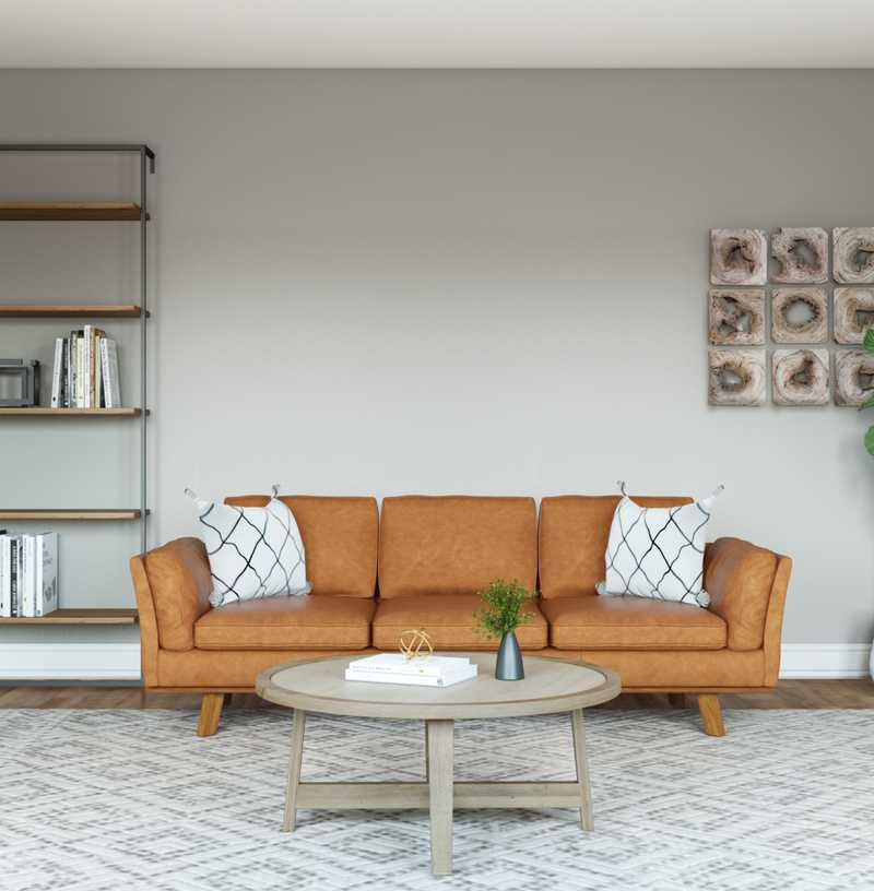 Bohemian, Scandinavian Living Room Design by Havenly Interior Designer Britney