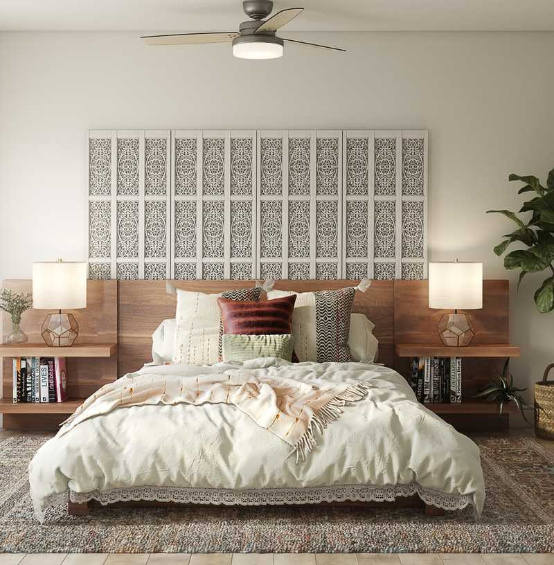 Eclectic, Bohemian Bedroom Design by Havenly Interior Designer Danielle