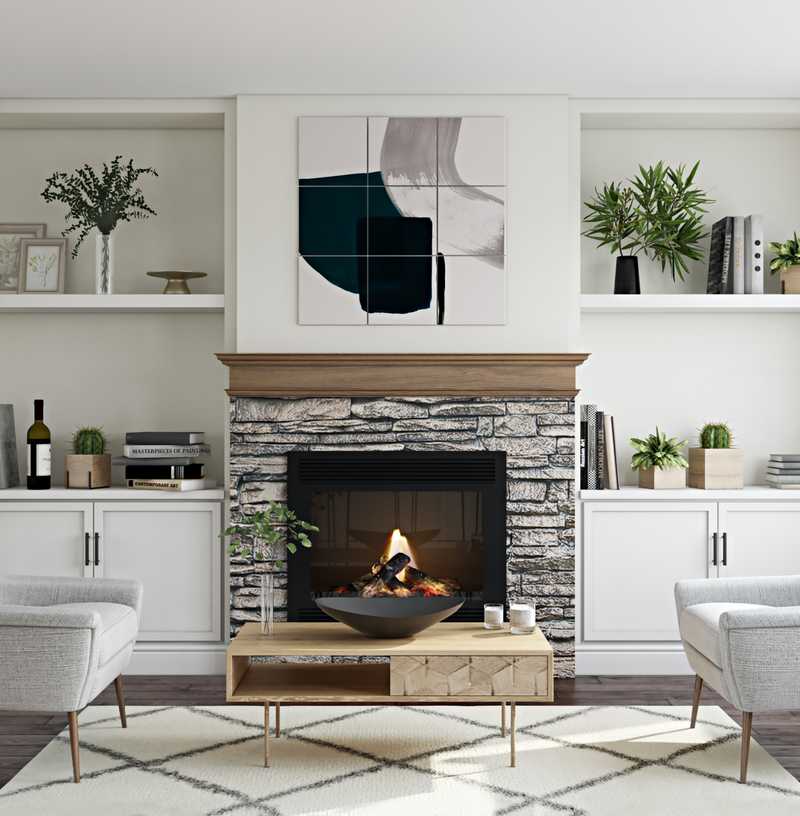 Modern, Midcentury Modern, Minimal, Scandinavian Living Room Design by Havenly Interior Designer Tabithalynn