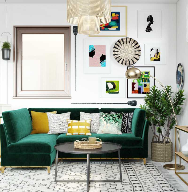 Modern, Bohemian, Glam Not Sure Yet Design by Havenly Interior Designer Shameika